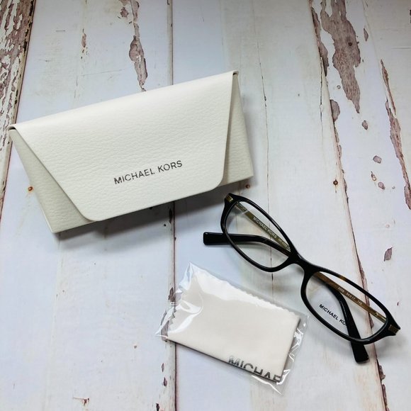 Michael Kors Rectangular Brown Eyeglasses Glasses Frames W/Box NWOT - Picture 2 of 13